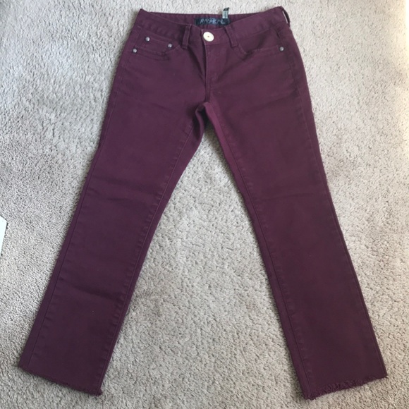 Cropped Raw Hem Low Rise Jeans Size 26/4 - Picture 2 of 8
